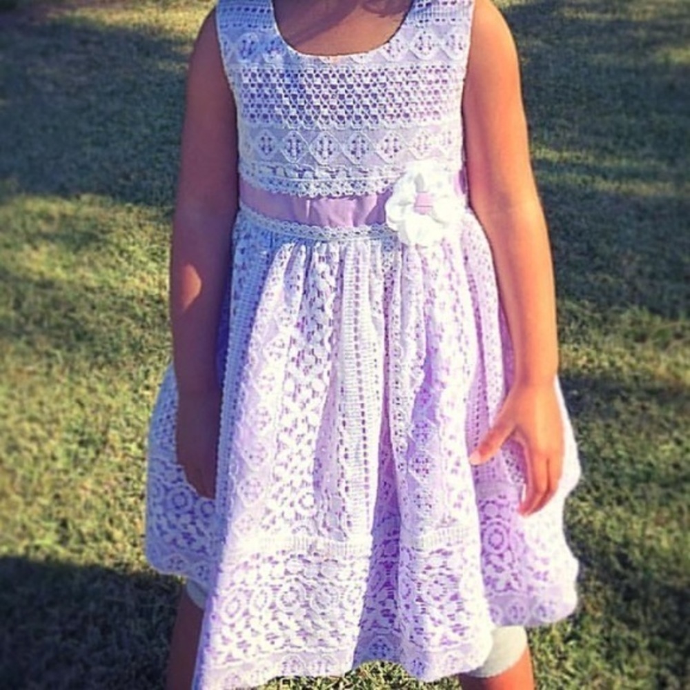 Jona Michelle Light Purple Lace Dress